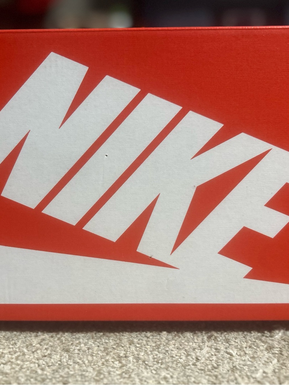 *EMPTY - BOX ONLY** Nike Red and White Logo
